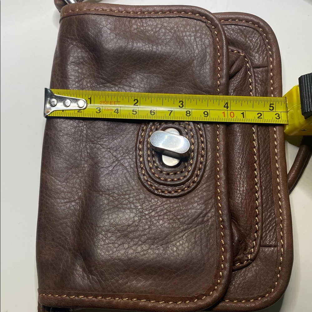 Fossil Brown Leather Crossbody Bag - Picture 7 of 7
